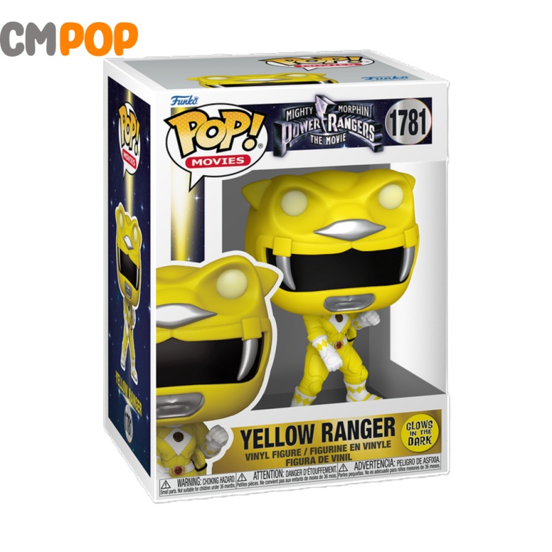 Yellow Ranger - #1781 - Funko Pop!  - Movies - Mighty Morphin Power Rangers - GITD