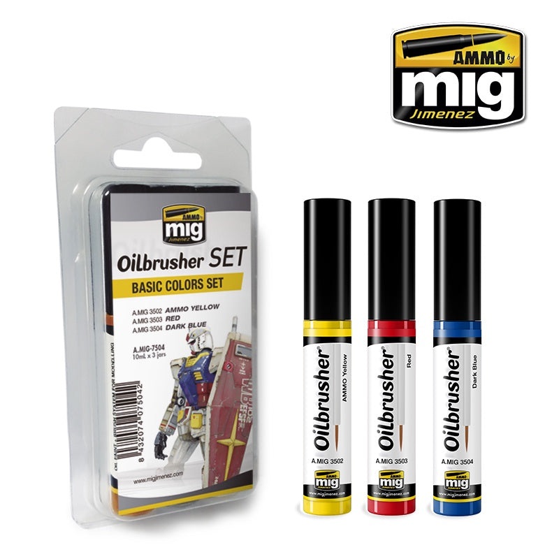 AMMO - 7504 Basic Colors (Oilbrusher Set)