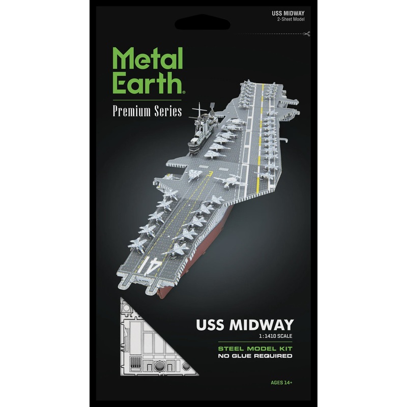Metal Earth - USS Midway - New (Premium Service)