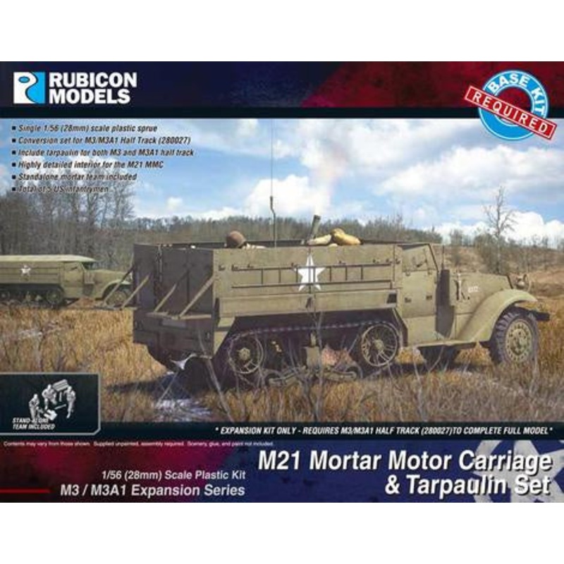 Rubicon Models - 1/56 M3/M3A1 Expansion - M21 MMC & Tarpaulin Set
