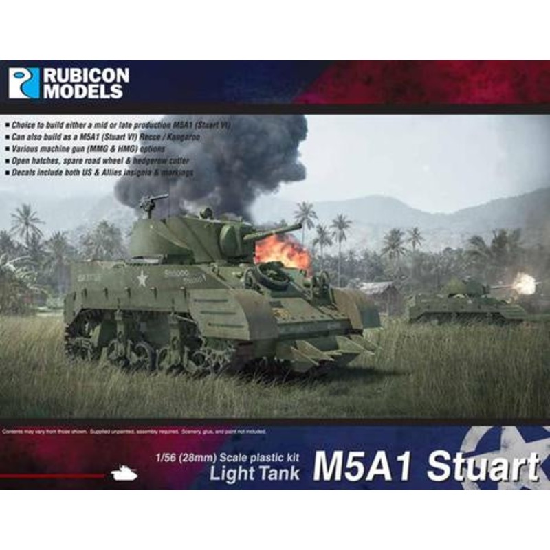 Rubicon Models - 1/56 M5A1 Stuart / M5A1 Recce