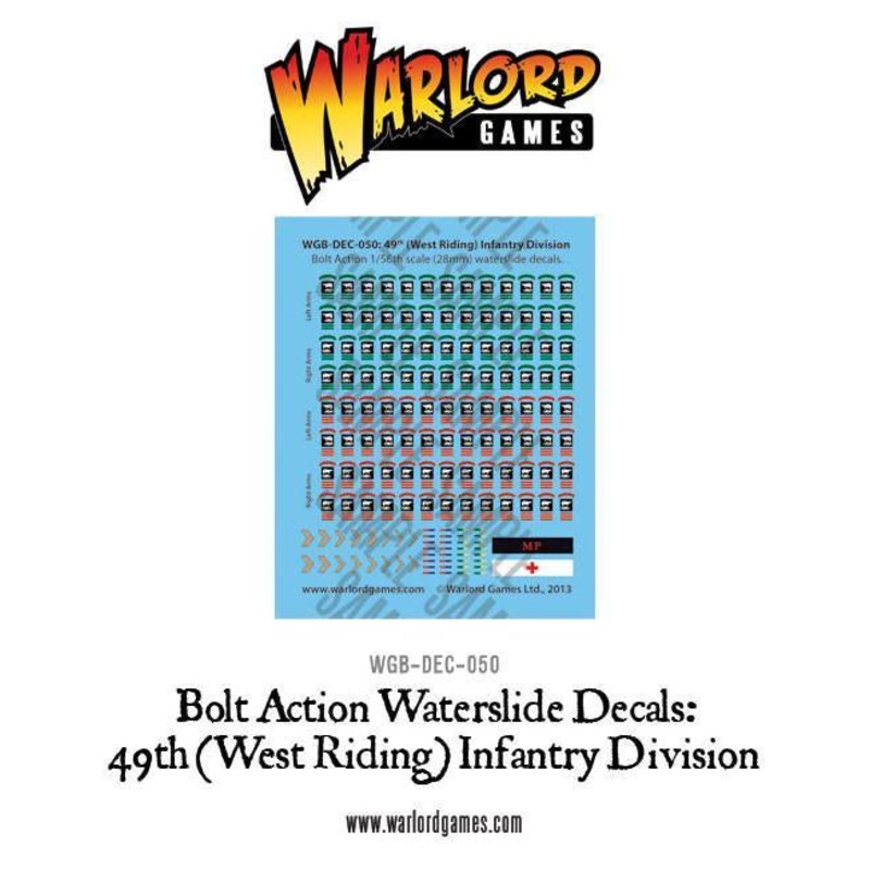 Warlord - Bolt Action Decals - British 49th (West Riding) Infantry Division