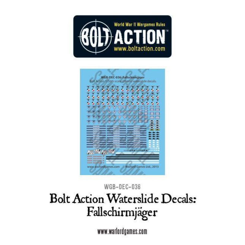 Warlord - Bolt Action Decals - German Fallschirmjager