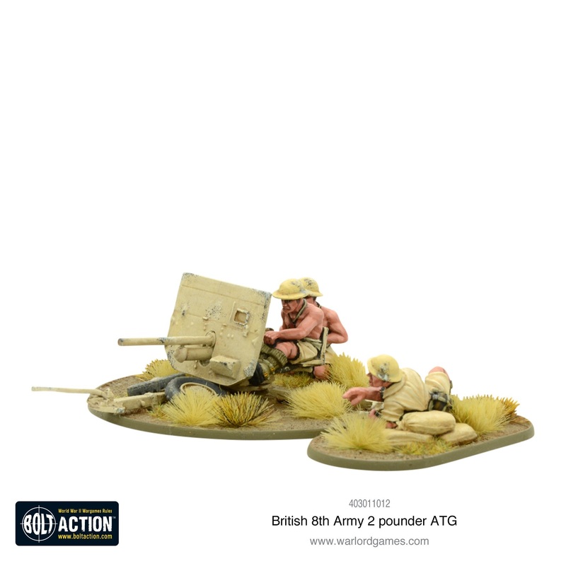 Warlord - Bolt Action  8th Army 2 Pounder Anti-tank Gun