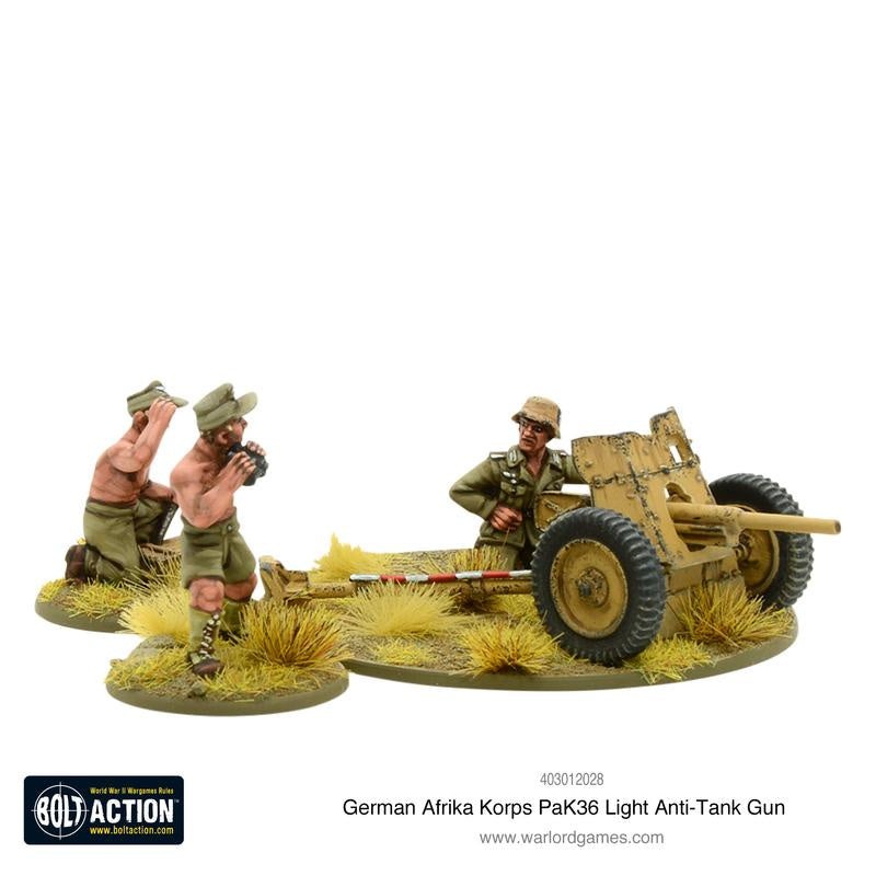 Warlord - Bolt Action  Afrika Korps Pak 36 Light Anti-tank Gun