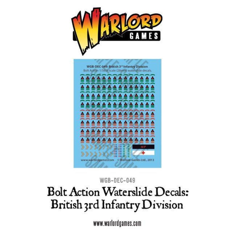 Warlord - Bolt Action Decals - British 3rd Infantry Division
