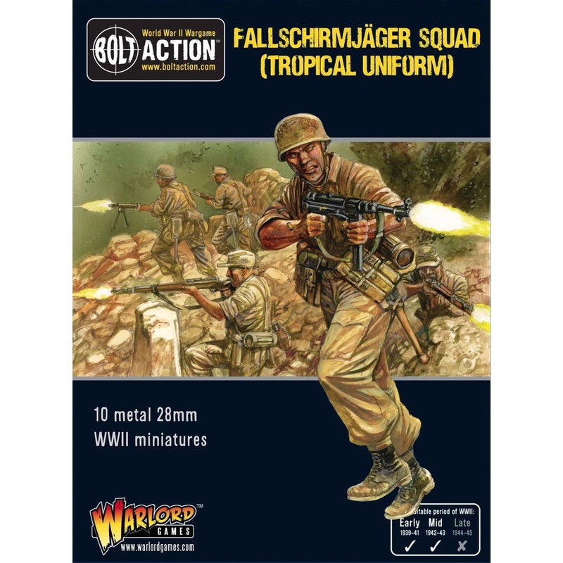 Warlord - Bolt Action  Fallschirmjager Squad (Tropical Uniform)