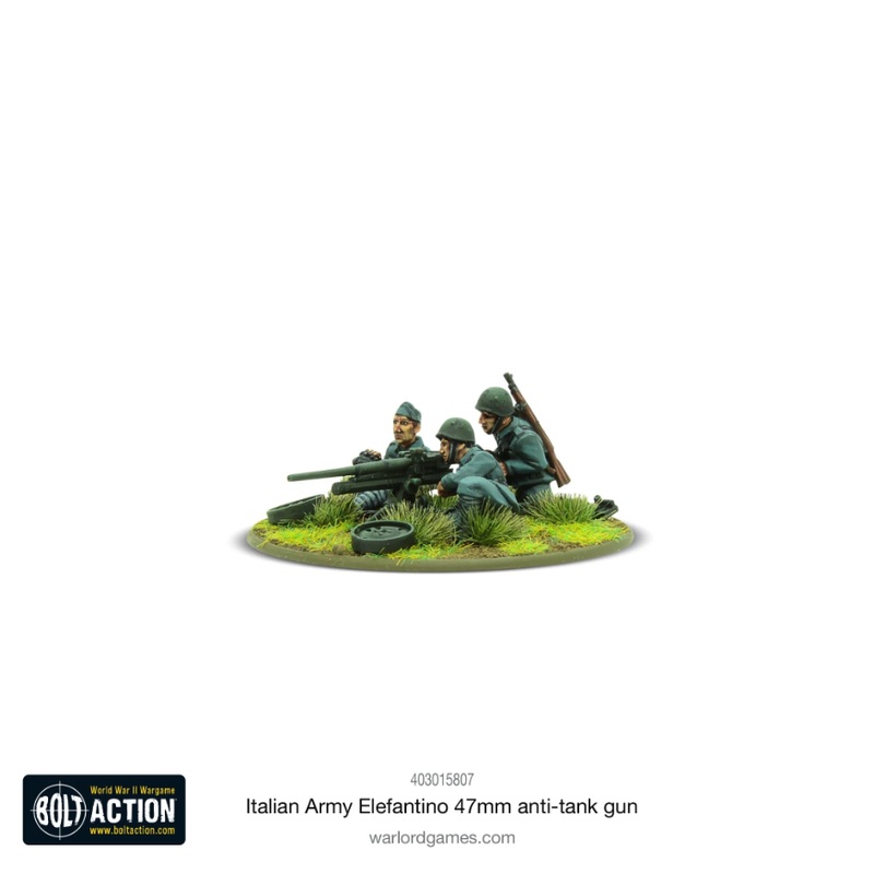 Warlord - Bolt Action  Italian Army Elefantino 47mm Anti-Tank Gun