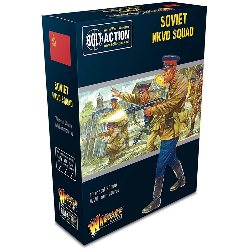 Warlord - Bolt Action  Soviet NKVD Squad (10 Figures - Metal)