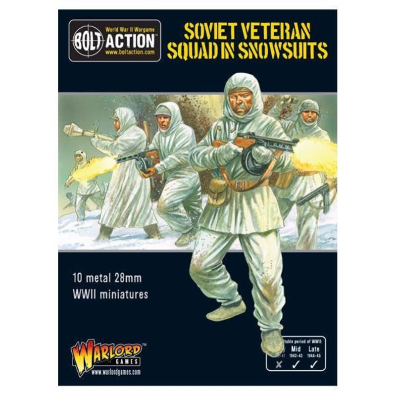 Warlord - Bolt Action  Soviet Veteran Squad in Snowsuits