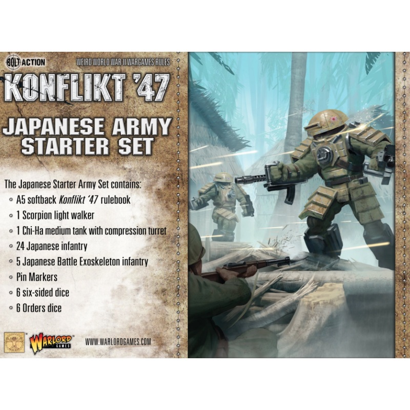 Warlord - Konflikt '47 Japanese Army Starter Set (Plastic/Metal/Resin)