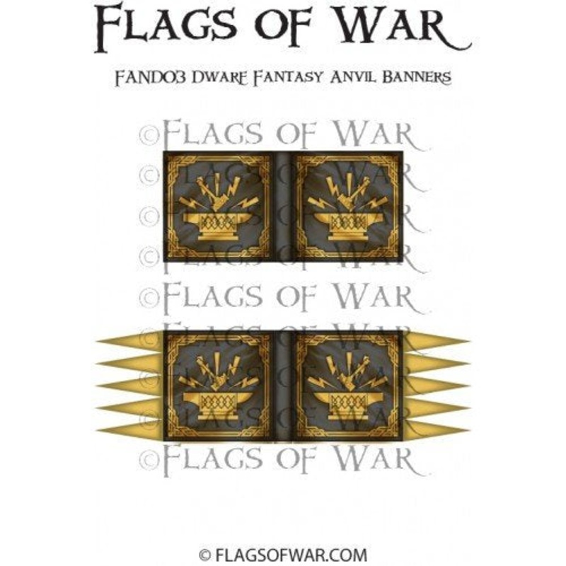 Flags of War - Dwarf Fantasy Anvil Banners