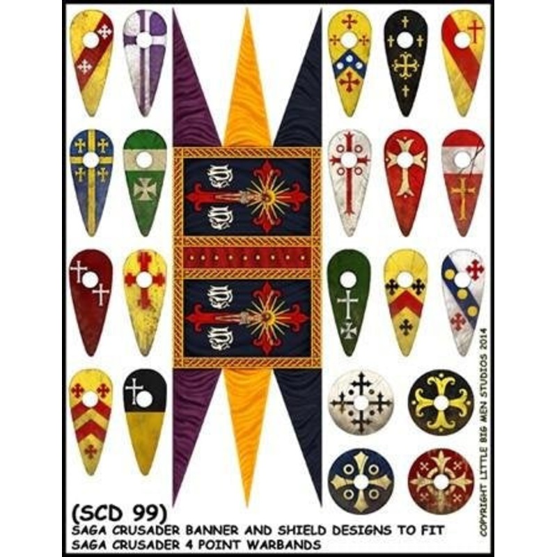 LBMS Transfers - Crusader  Banners & Shield