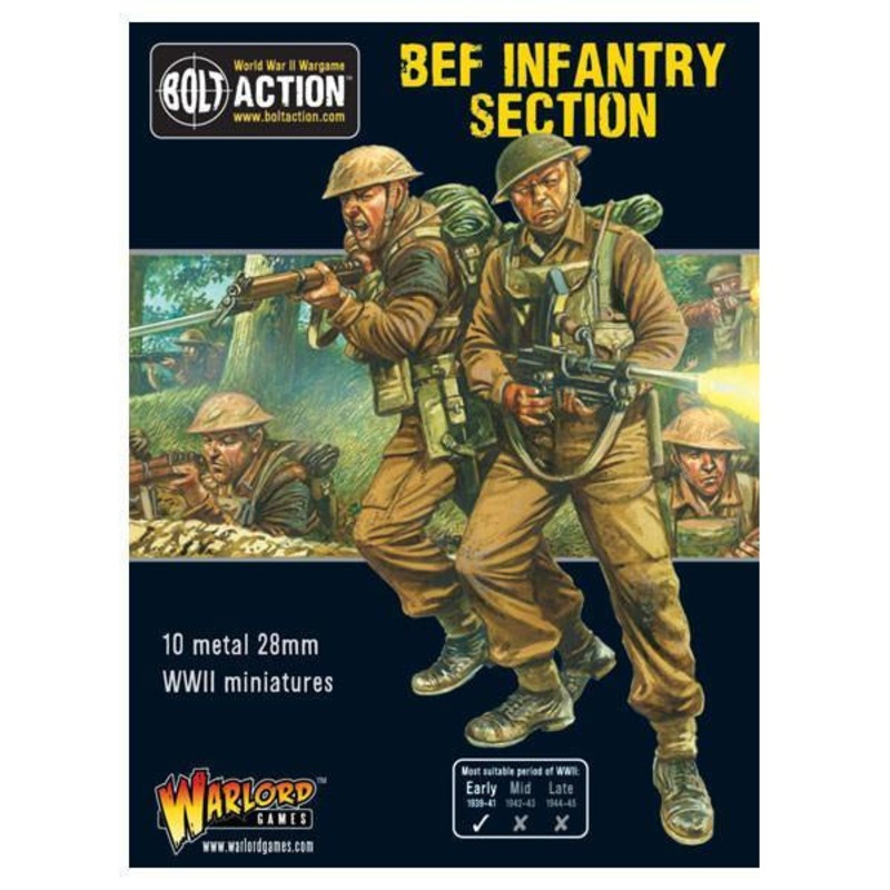 Warlord - Bolt Action  BEF Infantry Section