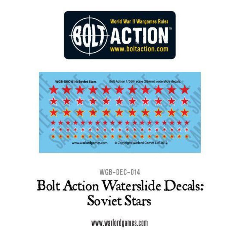 Warlord - Bolt Action Decals - Soviet Stars