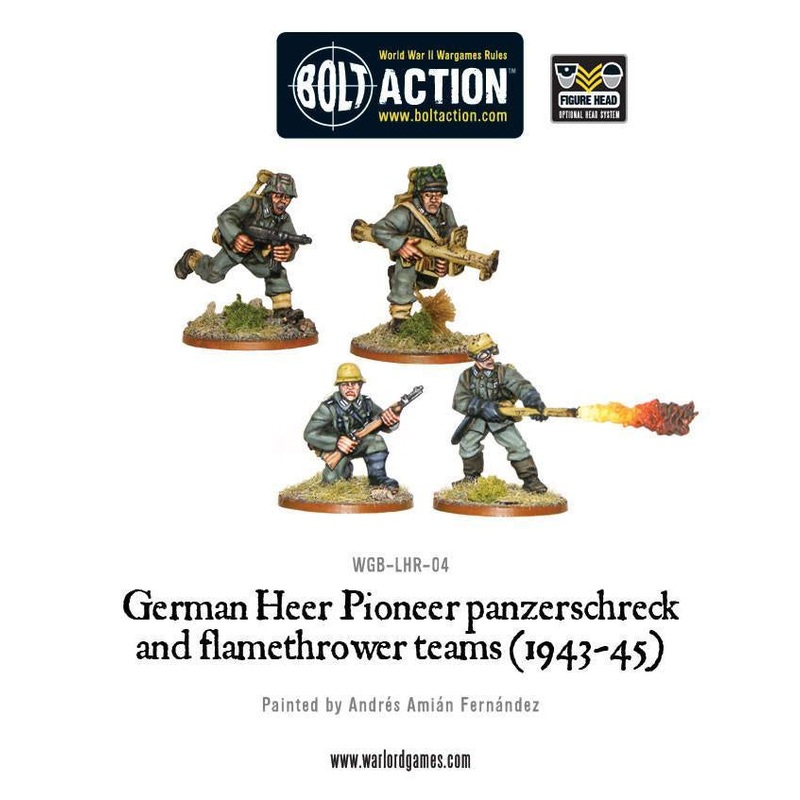 Warlord - Bolt Action  German Heer Pioneer -Panzerschrek/Flame