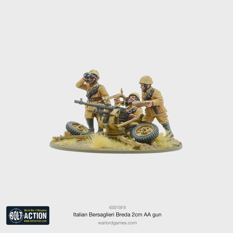 Warlord - Bolt Action  Italian Bersaglieri Breda 2cm AA gun