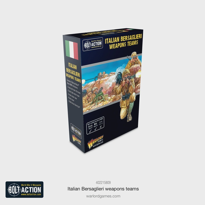 Warlord - Bolt Action  Italian Bersaglieri Weapons Teams