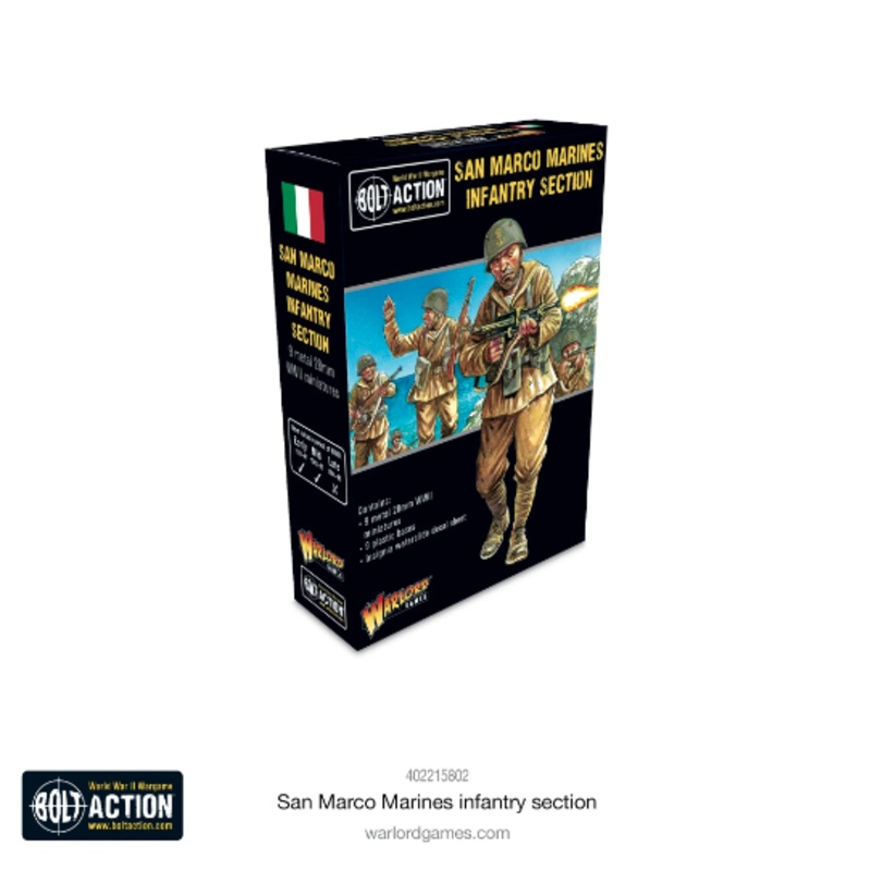 Warlord - Bolt Action  Italian San Marco Marines Infantry Section