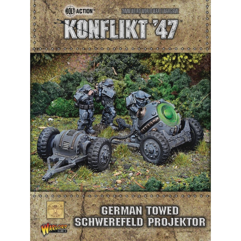 Warlord - Konflikt '47 German Towed Schwerefeld Projektor (Heavy Infantry crew)