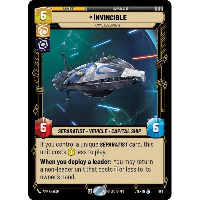 SWU - Invincible - Naval Adversary  (689) (Foil)