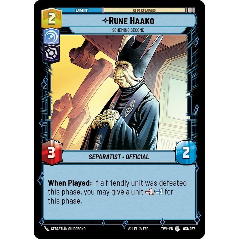 SWU - Rune Haako - Scheming Second (031/257)