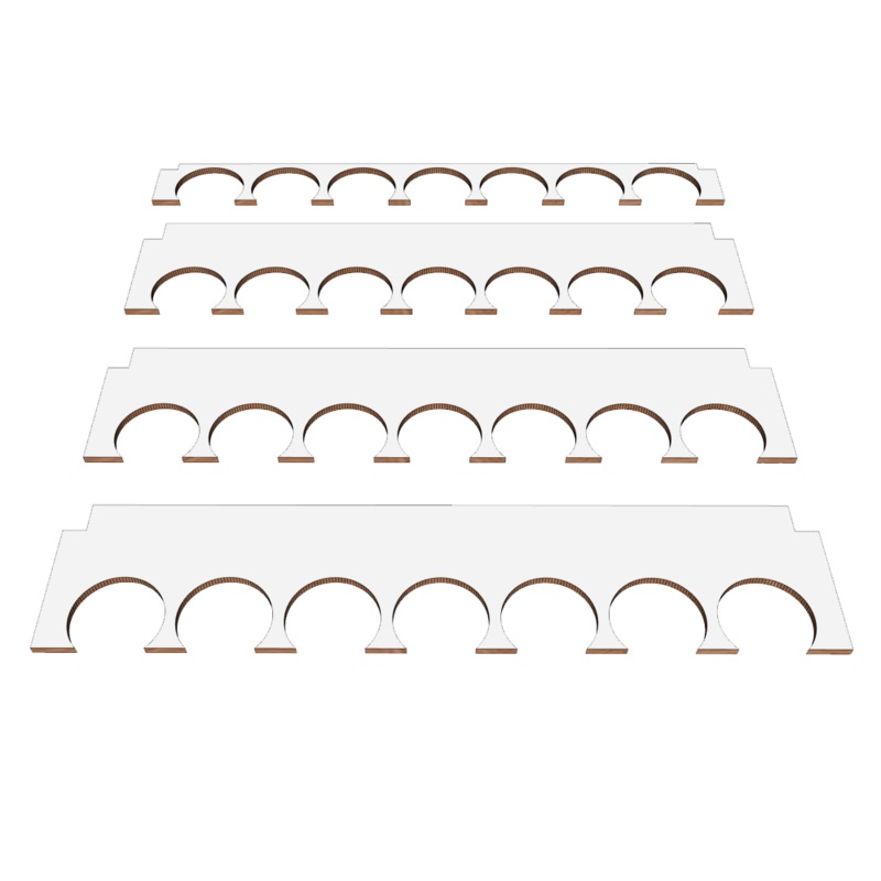Arttystation - 36mm Paint Shelf Set (4pcs. Mr Colour/Mini Tamiya Acrylic)