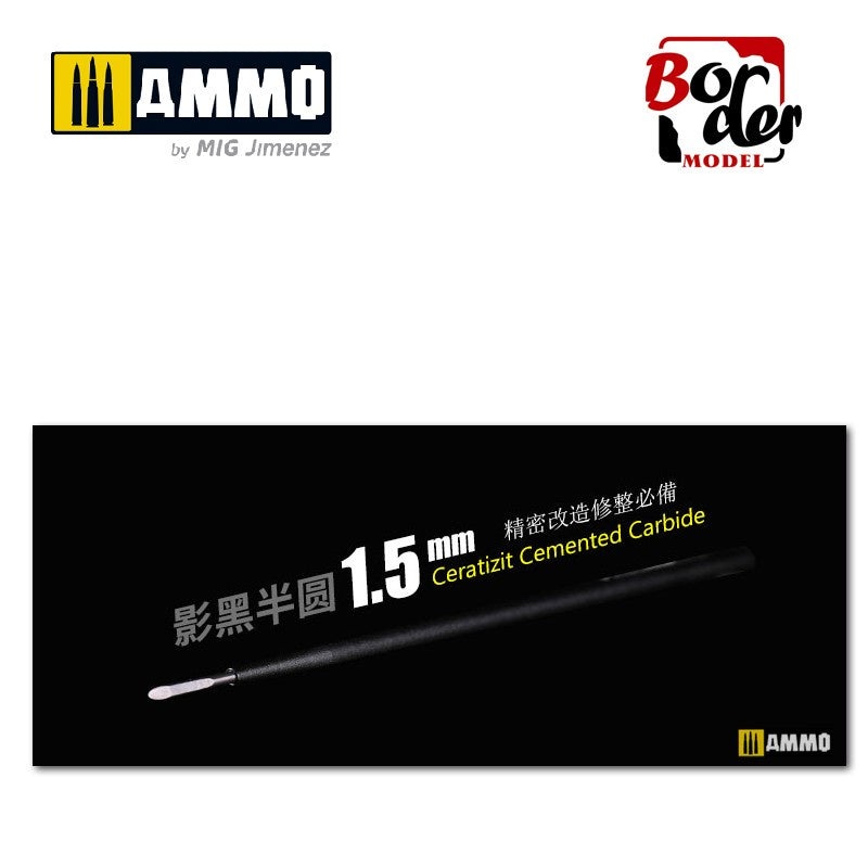 Border Model - Cemented Carbide Carving Knife 1.5mm (Semicircle)