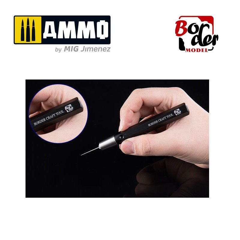 Border Model - Metal Tool Handle Black (Adaptation BD0007)