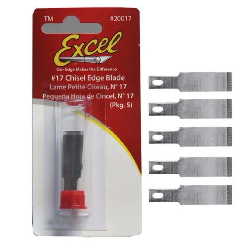 Excel - Blade #17 Small Chisel Edge (5) Pcs