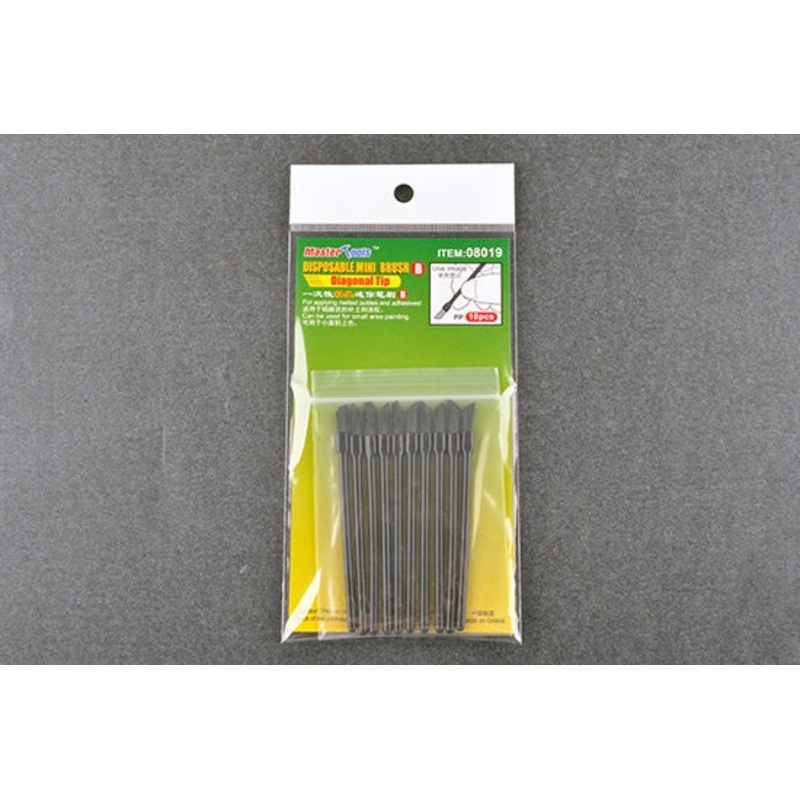 Master Tools - Disposable Mini Diagonal Brush *10
