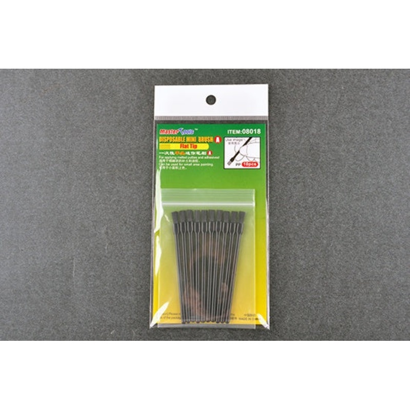 Master Tools - Disposable Mini Flat Brush *10