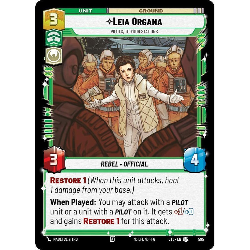 SWU - Leia Organa - Pilots, To Your Stations  (595) (Foil)