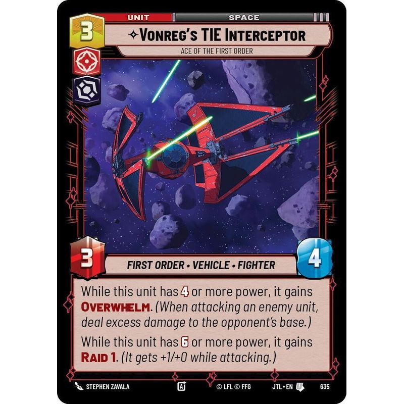 SWU - Vonreg's TIE Interceptor - Ace of the First Order  (635) (Foil)