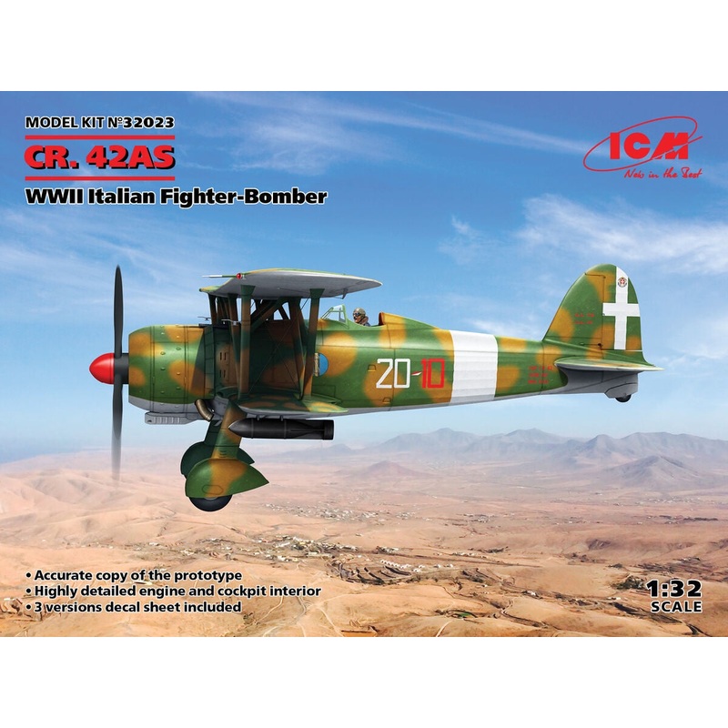 ICM - 1/32 CR. 42AS WWII Italian Fighter-Bomber