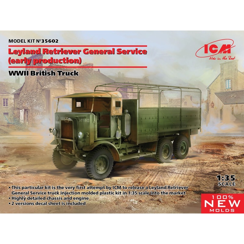 ICM - 1/35 Leyland Retriever General Service (Early Production) WWII British Truck