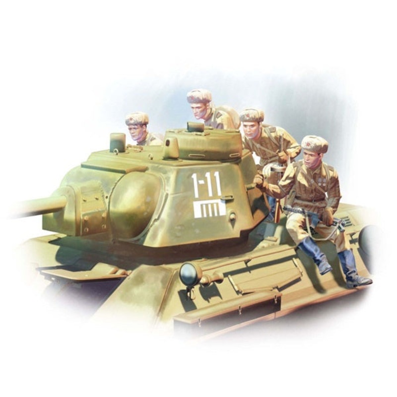 ICM - 1/35 T-34-76 With Tank Riders