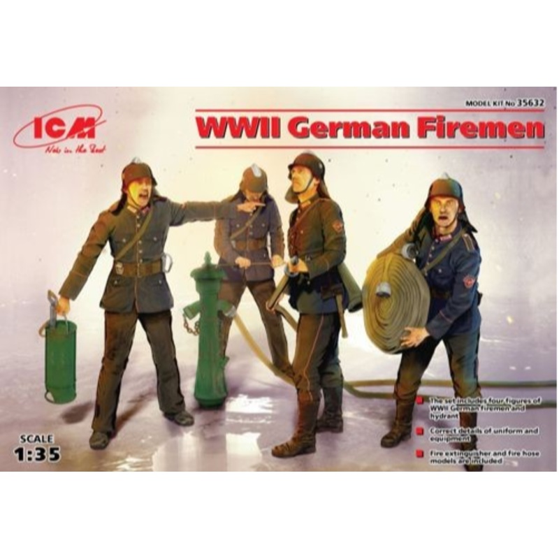 ICM - 1/35 WWII German Firemen 4 Figures