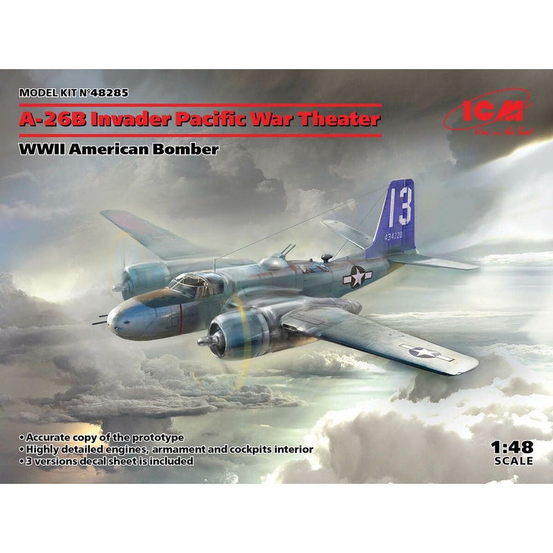 ICM - 1/48 A-26 Invader Pacific War Theater (WWII American Bomber)