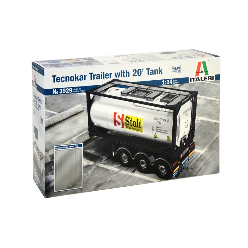 Italeri - 1/24 Tecnokar Trailer with 20ft Tank