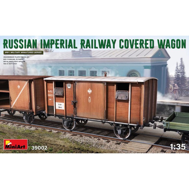 Miniart - 1/35 Russian Imperial Railway Covered Wagon
