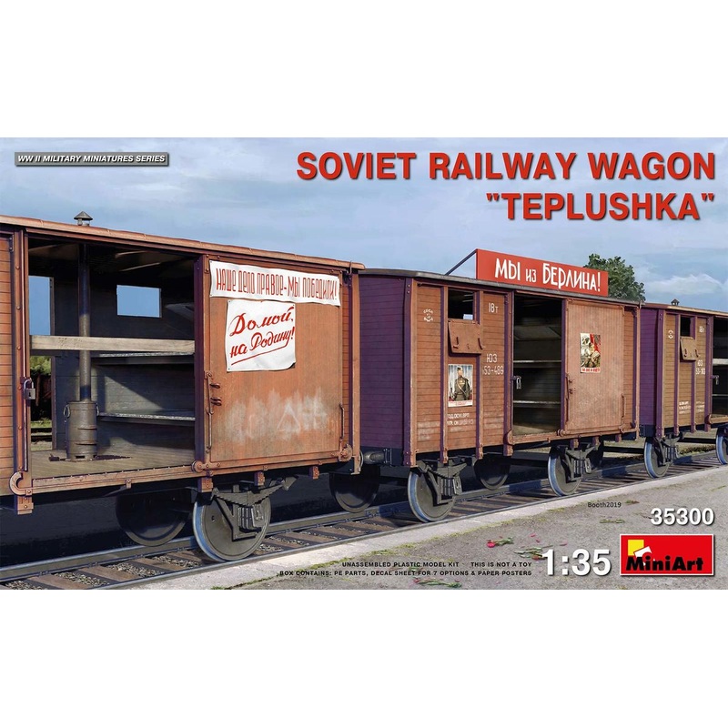 Miniart - 1/35 Soviet Railway Wagon"Teplushka"