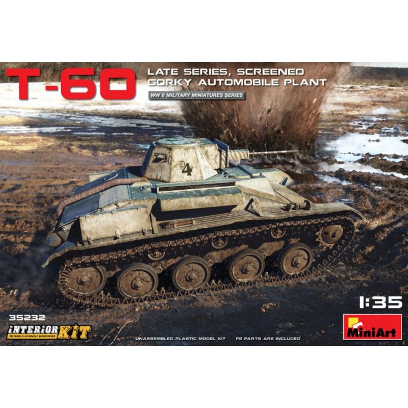 Miniart - 1/35 T-60 Tank Late Series Screened (Gorky Automobile Plant) Interior Kit