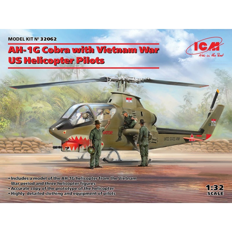 ICM - 1/32 AH-1G Cobra w/Pilots