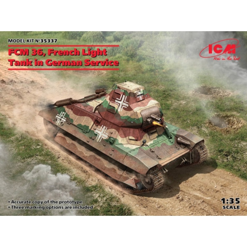 ICM - 1/35 FCM 36 French Light Tank In German Service