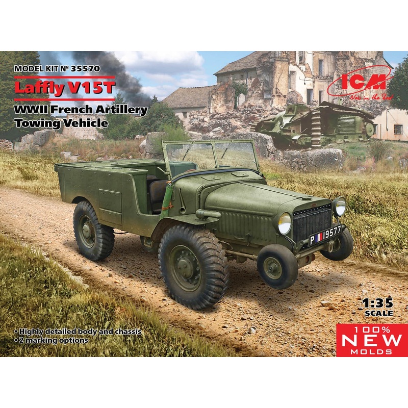 ICM - 1/35 Laffly V15T  WWII French Artillery Towing Vehicle