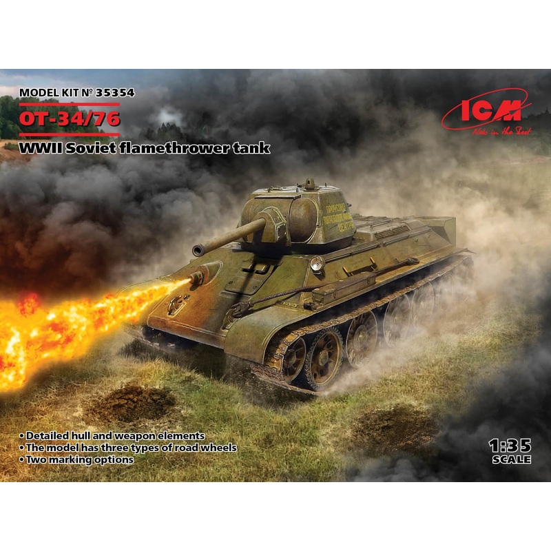 ICM - 1/35 OT-34/76 Soviet Flamethrower Tank