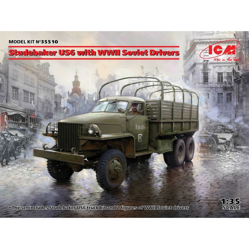 ICM - 1/35 Studebaker US6 with WWII Soviet Drivers
