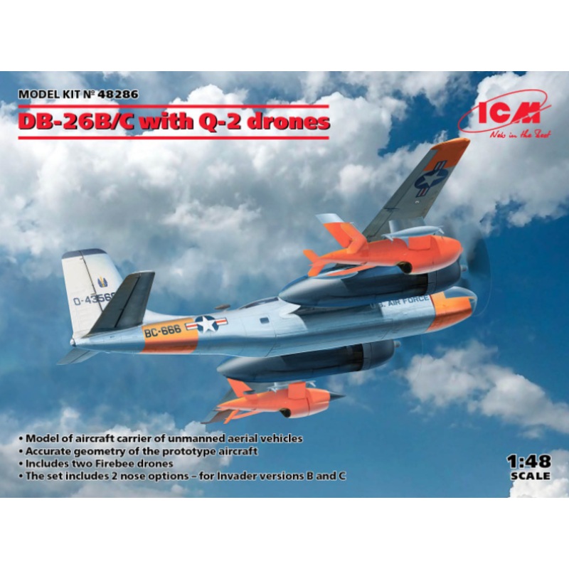 ICM - 1/48 DB-26B/C w/ Q-2 Drones Firebee