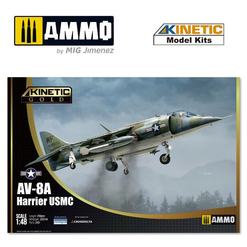Kinetic - 1/48 USMC AV-8A Harrier